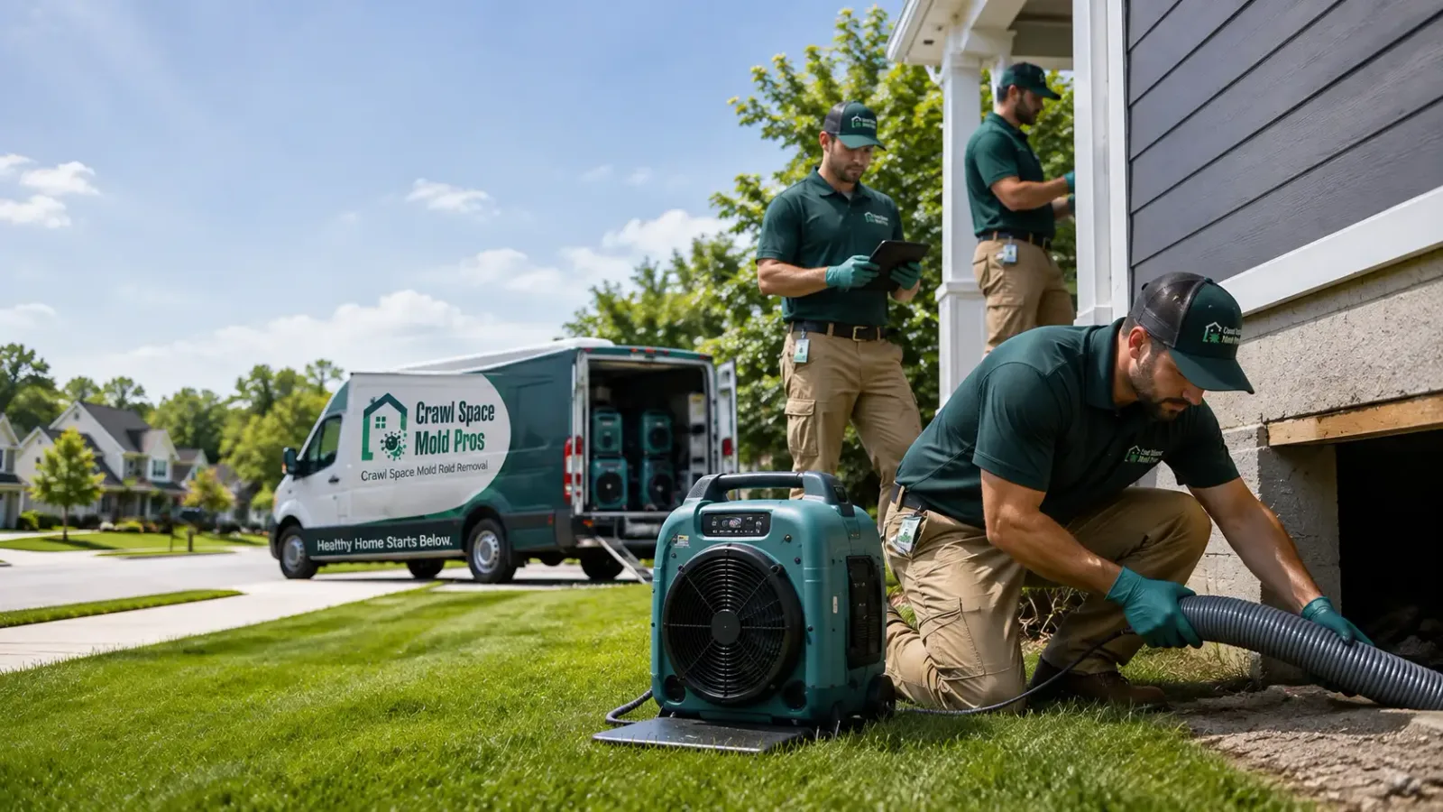 Crawl Space Mold Removal in Glenwood, NY